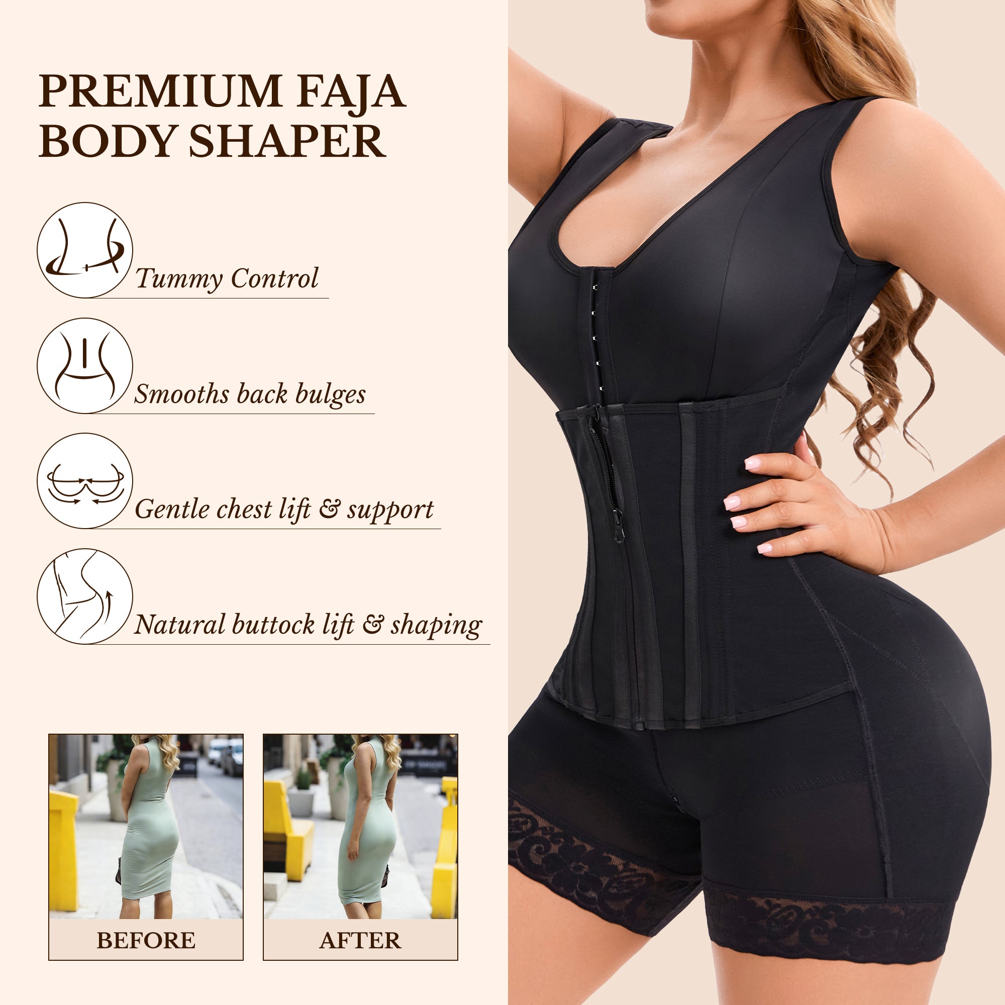 Elegance Sculpt™ Hourglass Shaping Bodysuit